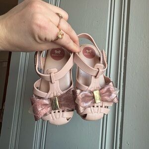 9 USA Toddler ZAXY NINA Kids Pink Bow Sandals